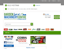 Tablet Screenshot of gardenmachinerycentre.com